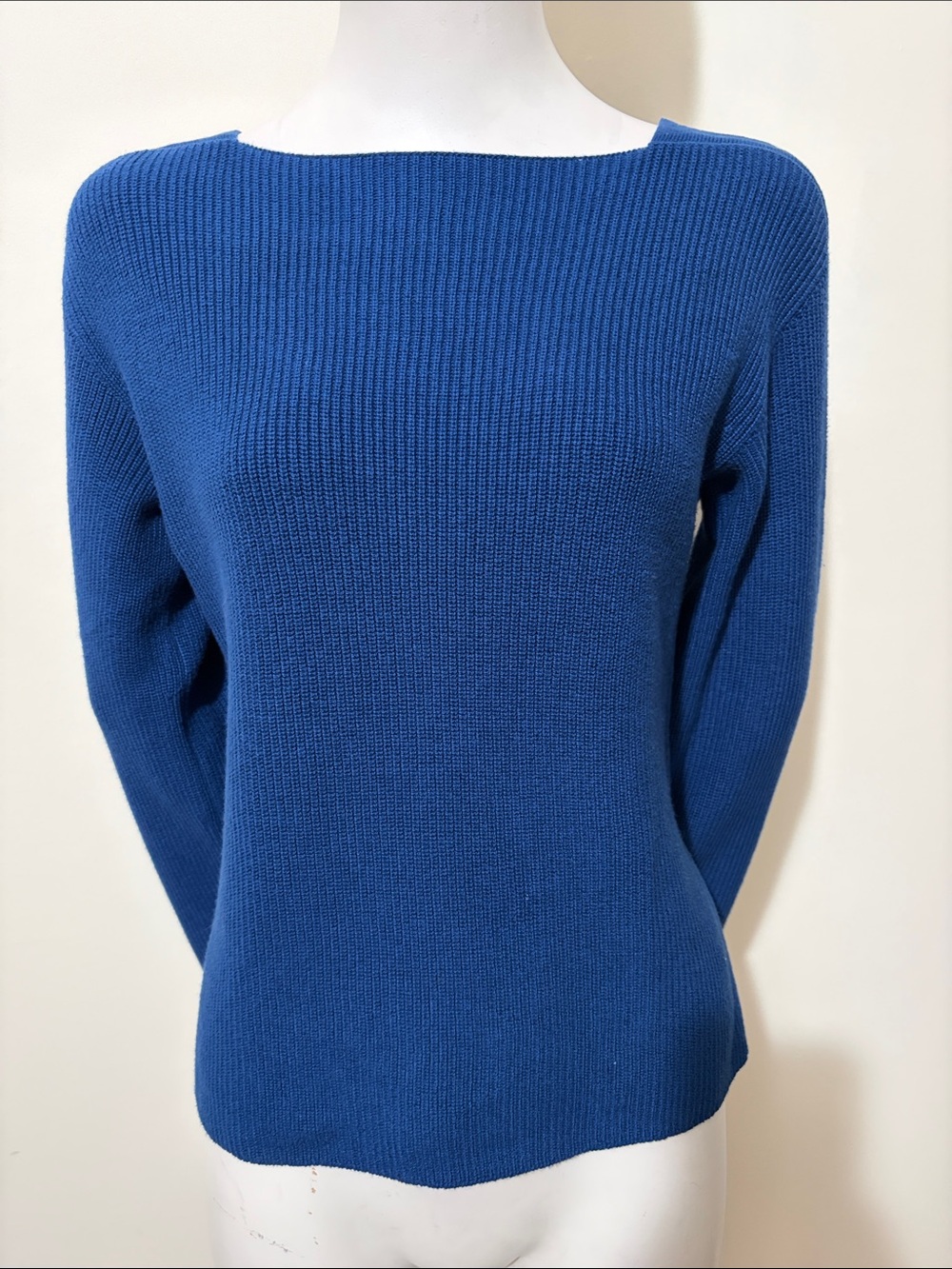 Everlane Classic Boatneck Ribbed Organic Cotton Sweater Size XS